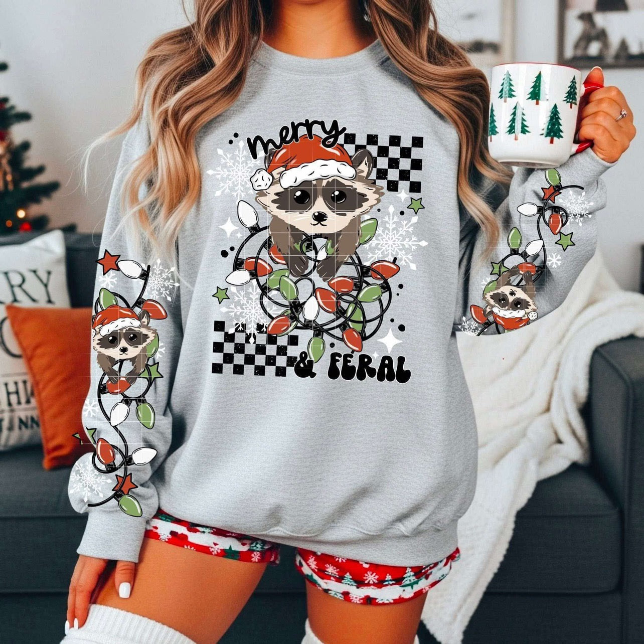Raccoon Christmas Lights