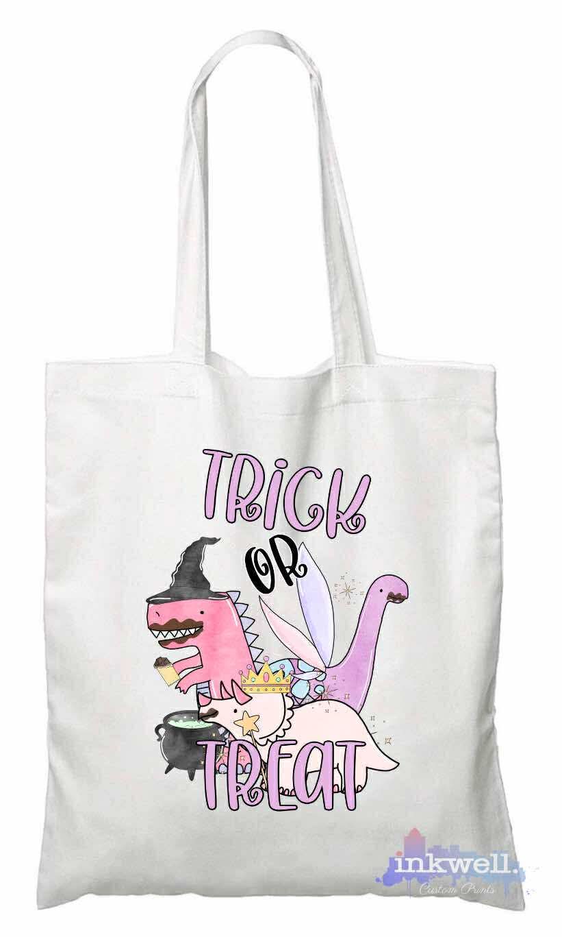 Girl Spooky Dino  Tote