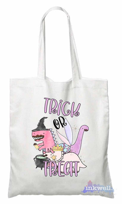 Girl Spooky Dino  Tote