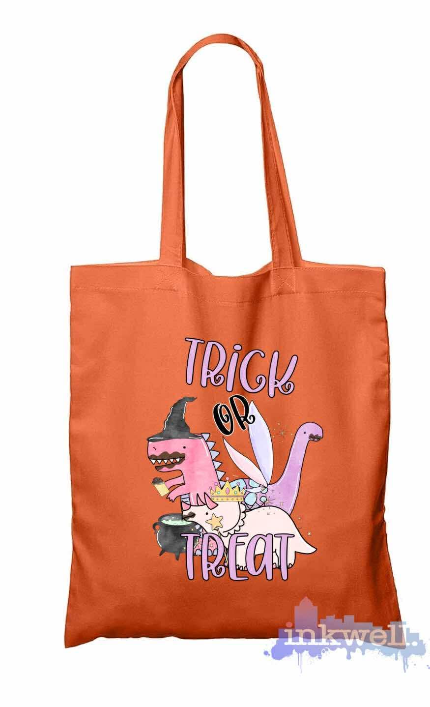 Girl Spooky Dino  Tote