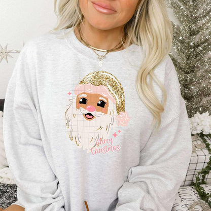Gold Glitter Santa
