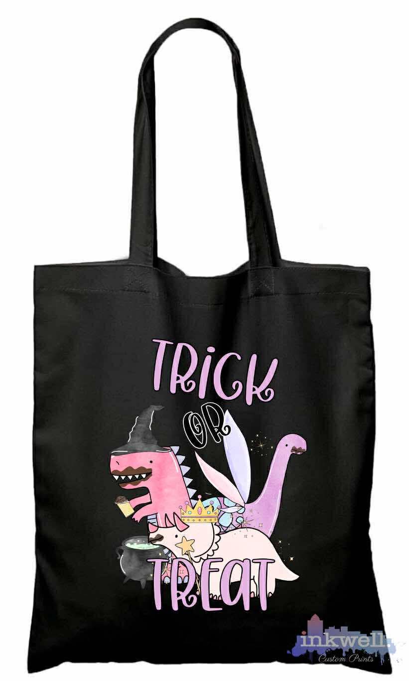 Girl Spooky Dino  Tote