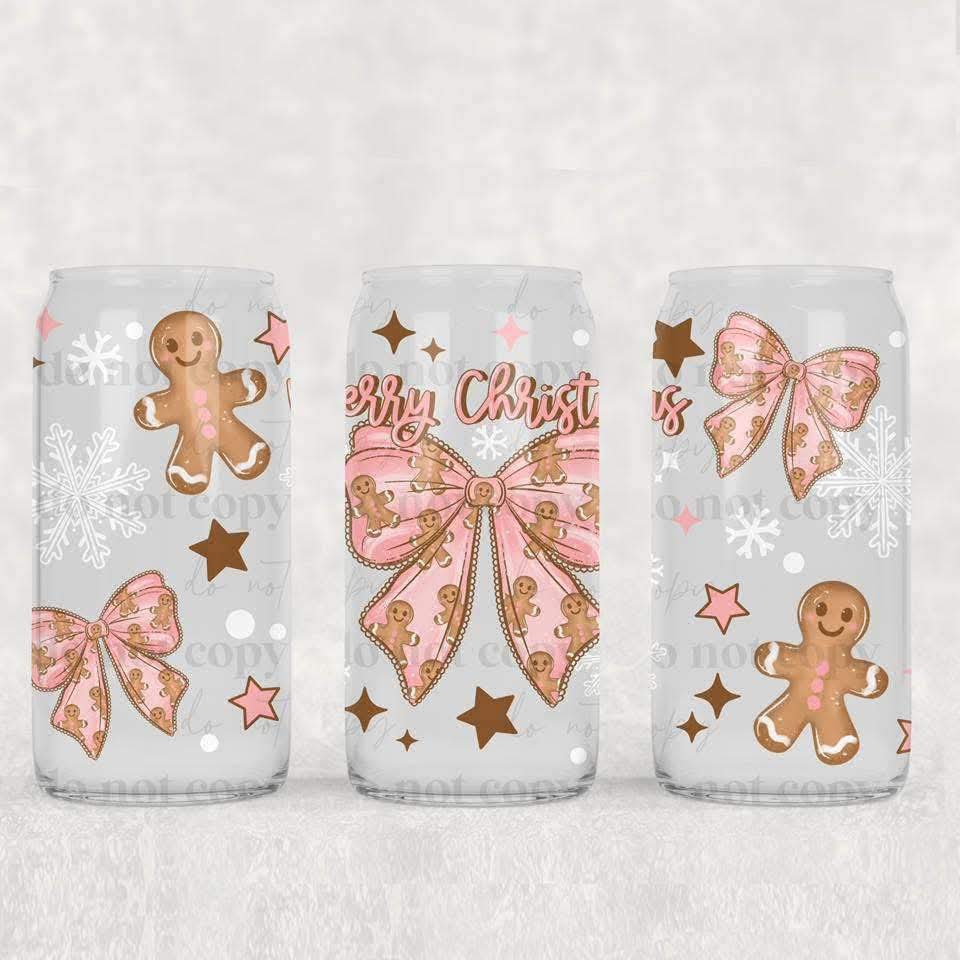 Merry Christmas Gingerbread Bows